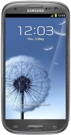 Смартфон Samsung Galaxy S3 GT-I9300 16Gb Titanium grey - Набережные Челны